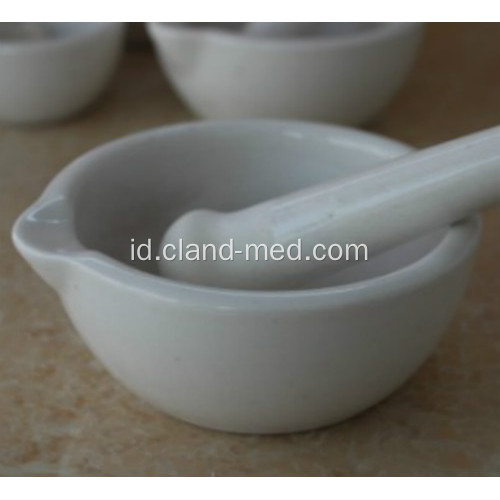 PORSELAIN MORTAR DAN PESTLE GILA DENGAN LIP PURING